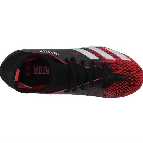 RARE Adidas Predator 20.3 Core Black Cloud White Soccer Cleats Size 6 main image 8